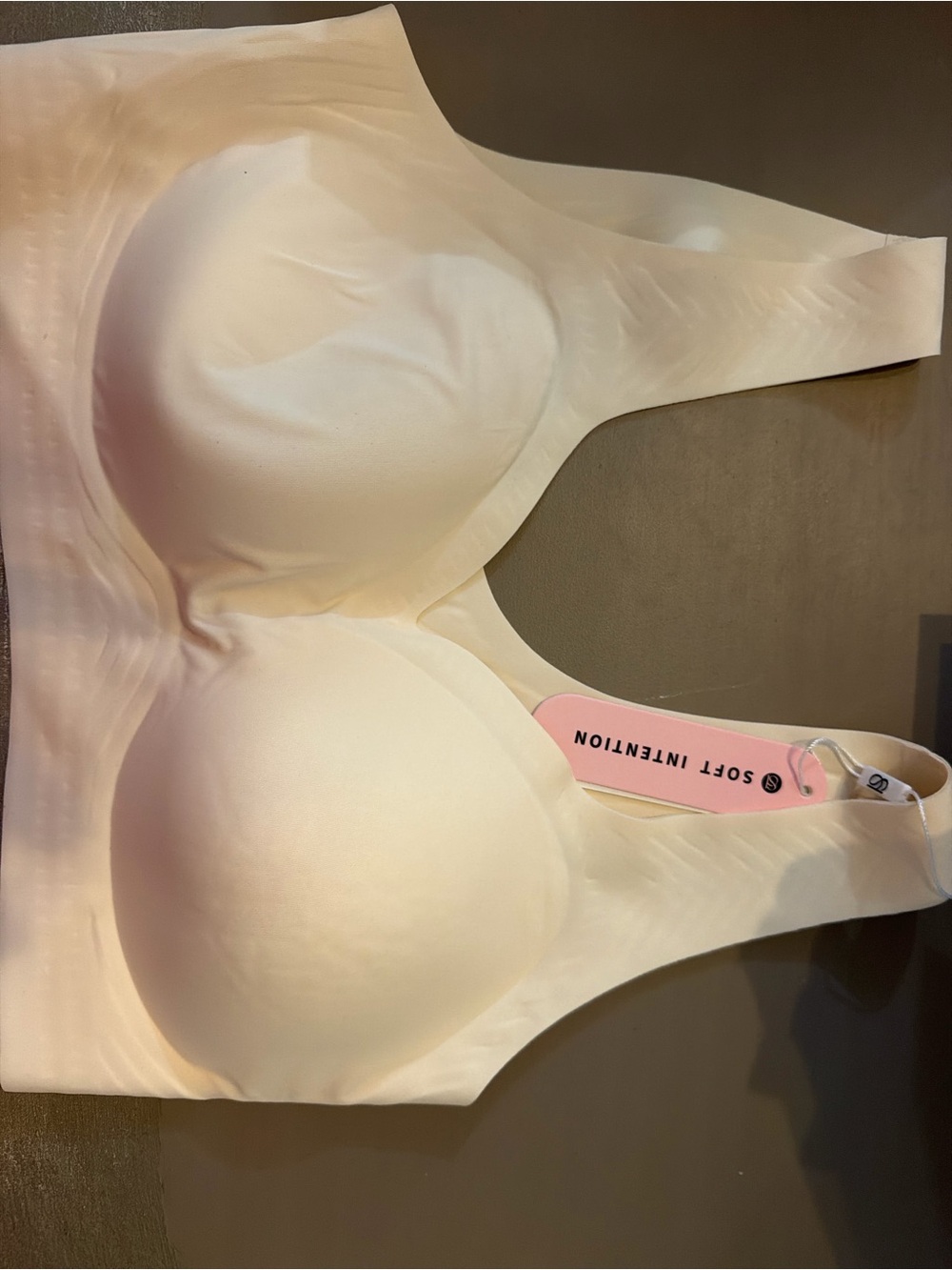 Seamless Padded Bralette - Cream